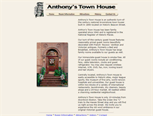 Tablet Screenshot of anthonystownhouse.com